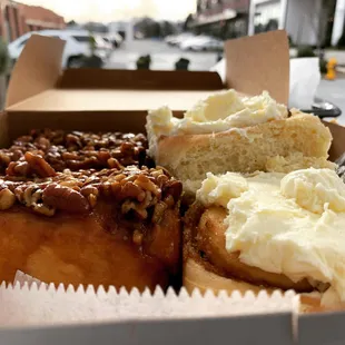 a variety of pastries