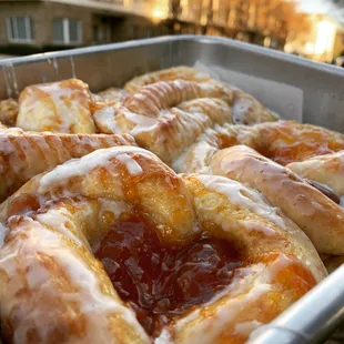 Apricot Jam Bun w/Citrus Glaze!