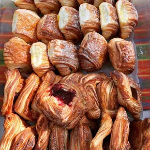 Fresh baked croissant pastries headed to market!
