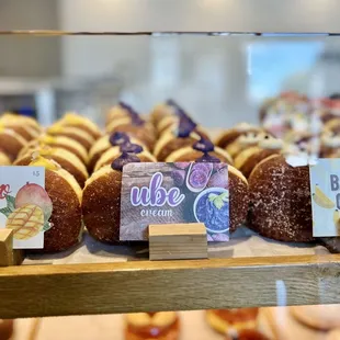 Ube cream donuts