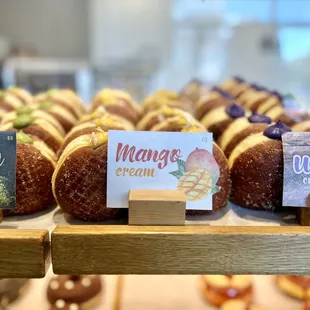 Mango cream donuts