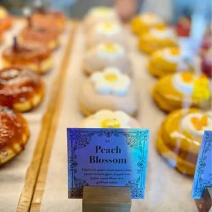 Peach blossom donuts