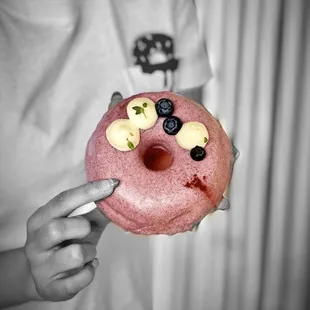 Blueberry Donut @whaevaeats