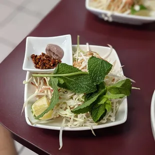 7/25/21 - #1 Spicy beef noodle soup. Bun Bo Hue. Side Veggies.