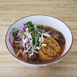 Bun bo hue (takeout order this was half the medium portion)