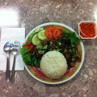 Grilled Pork Noodle Bowl