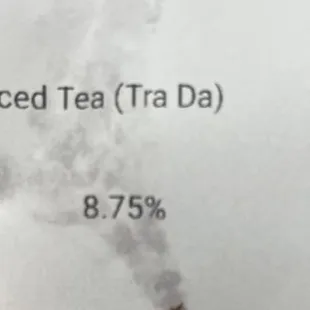 Be careful! Ice tea is $2!!