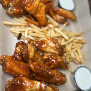 Mango habanero wings