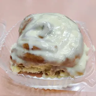 Cinnamon bun. Warm &amp; delicious