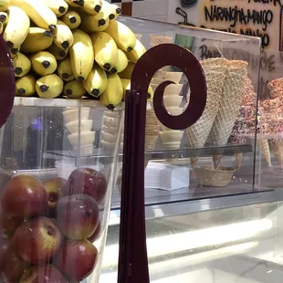 Ice cream with fancy cones