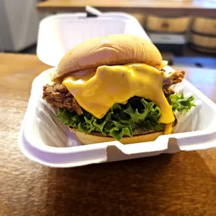 Crispy Chicken Classic Sandwich with American Cheese