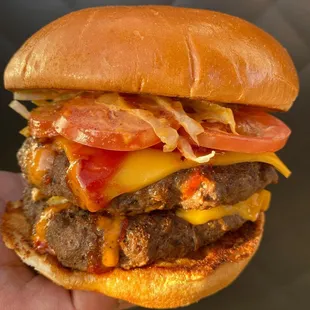 Double patty cheese burger