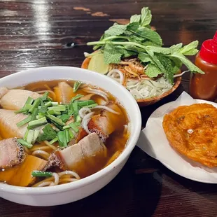 2. Bún Nươc Lèo Sóc Trăng - Sóc Trăng noodle soup with pork, fish &amp; fried shrimp cake.