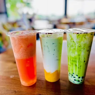 Watermelon Jasmine (strongest jasmine flavor), Munmalcha (amazing mango pulp), Bun Tea Matcha with boba 5/5