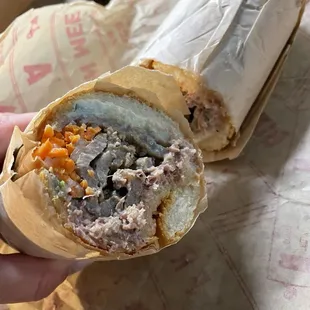 Cross cut view of my sandwich