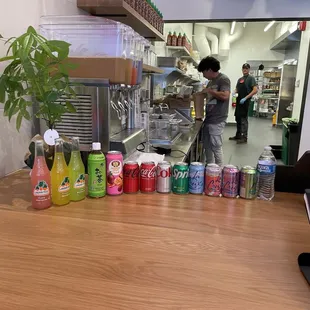 Bottled &amp; canned beverage offerings