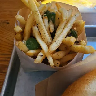 Salt and Pepper Garlic Fries