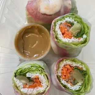 Pork and shrimp summer rolls