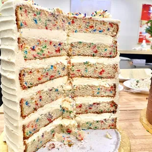 Funfetti TowerCake in the Diner
