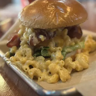 Mac N' Cheese Burger   YUMmy in my Tummy!