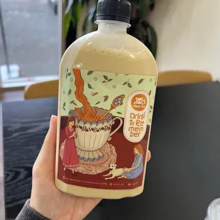 Metal Buddha milk tea! They actually have a physical boba store called Paws Tea in fountain valley :)