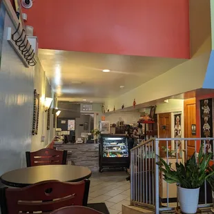 the interior of a restaurant