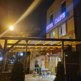 outside at night