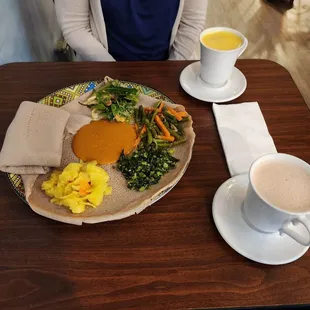 Vedge Combination Platter, Gold is the Cure, Home Blend Shai