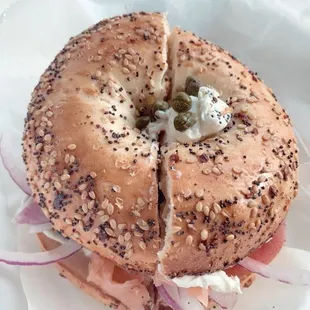 food, bagels, bagel