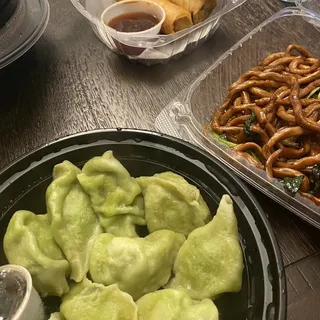 10 Boiled Chive and Shrimp Dumplings