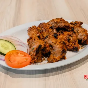 a plate of food on a table
