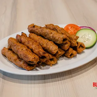 a plate of food on a table