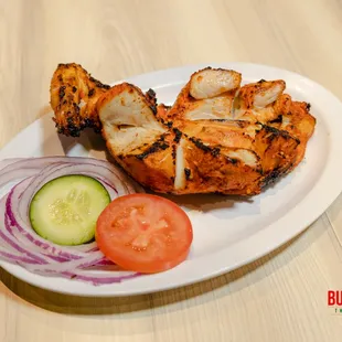 a plate of food on a table