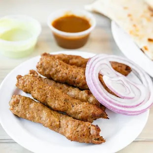 Beef Seekh Kabobs