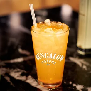 Chill with our Mango Love Not War Iced Tea and pair it with your favorite Bungalow snack!