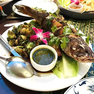 Deep Fried Whole Branzino