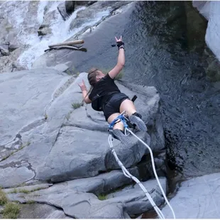 I forgot to look back up at John on the bridge but it's still an epic picture