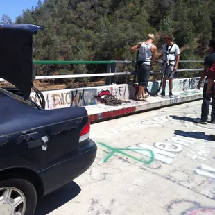 Yes, that is the 'beautiful' bridge we jumped off of.