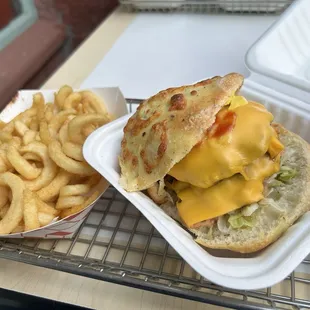 1. Hamburger with Cheese Combo