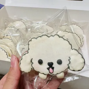 Custom poodle macarons