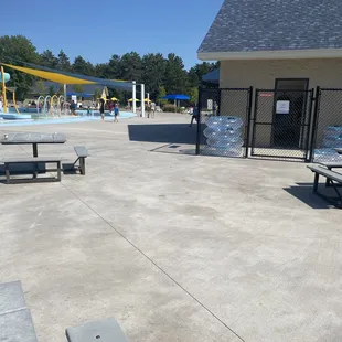 Tubes for rent for the wave pool