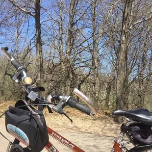 Paved bike paths and unpaved hiking paths too