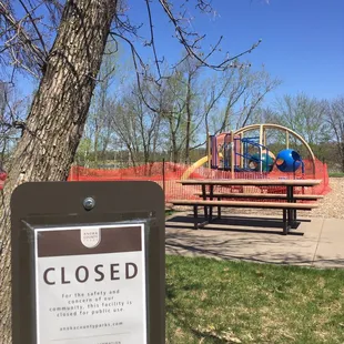 Playgrounds closed due to Corona Virus