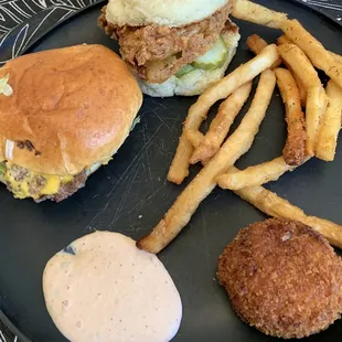 burgers, food