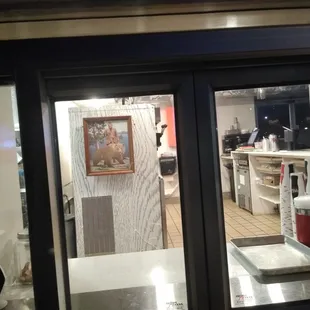 Drive thru window.