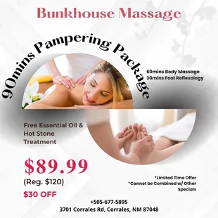 Bunkhouse Massage 3701 Corrales Rd, Corrales, NM 87048 Call us at 505-677-5895