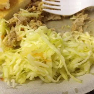 Their Slaw is different - shredded, sweet, with little mayo - I'd pass on the sandwich.