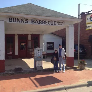 One of the owners (Randy, I think) took this picture of us in front.