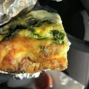 Egg bake (plus yummy salsa in the background!)