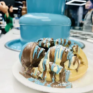 Ice cream waffle